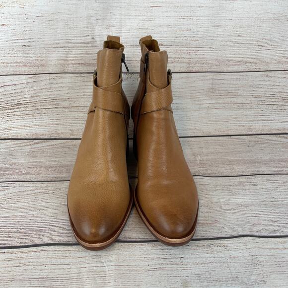 Kork Ease Joelle Womens Sz 9M Ankle Boots Booties Zip Tan - Picture 3 of 9